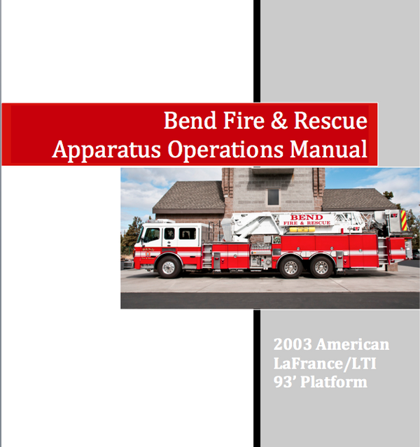 351 Aerial Apparatus book and Ops Guide